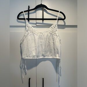 Free People white crop top